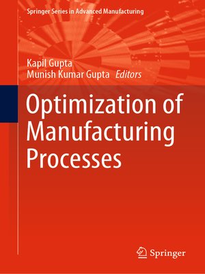 cover image of Optimization of Manufacturing Processes